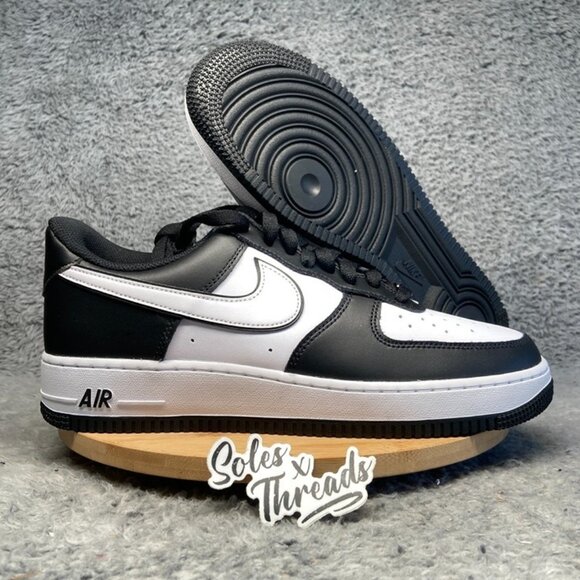 Nike Air Force 1 '07 Men Size 10.5 Black White Sneakers DV0788-001 - Picture 1 of 7